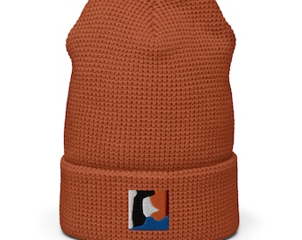Embroidered Waffle beanie "Abstract 1998"