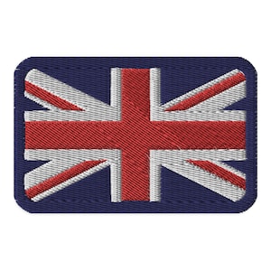 Union Jack England Flag Patch - Embroidered UK Flag for Jackets, Bags & Hats - British Pride Accessory