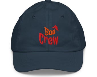 Boo Crew Embroidered Youth baseball cap ages 5 and up