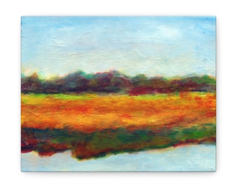 Hutchinson Island, GA Wall Art Print, 2008 Gallery Wrapped Canvas, Coastal Low Country Decor for Home & Office