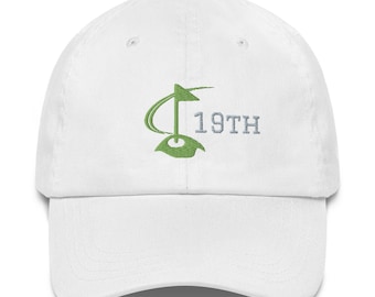 19th Hole Embroidered Golf Dad hat