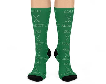 Golf Addict Cushioned Crew Socks