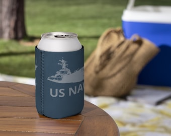 US NAVY Ship Neoprene Can cooler