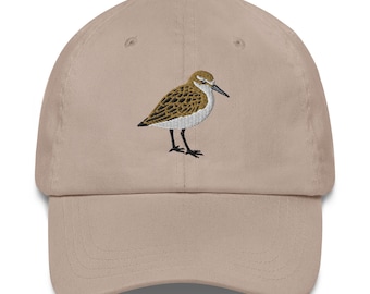 Embroidered Sandpiper Dad Hat – Shorebird Birdwatching Hat for Nature Lovers
