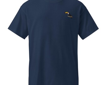 Toco Toucan Embroidered Tropical Bird Moisture Wicking T-Shirt