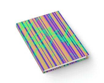 Blank Journal Diary "Pop Art Stripes" Sketchbook Journal