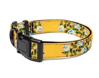 White Flowers Pet collar