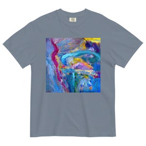 Unisex garment-dyed heavyweight t-shirt Abstract 98