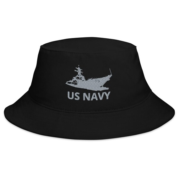 ◆HUNTER◆ UNISEX Embroidered 1856 Bucket Hat Beige Navy SXW Beige Bucket Hat – 'SOTOXWEAR'