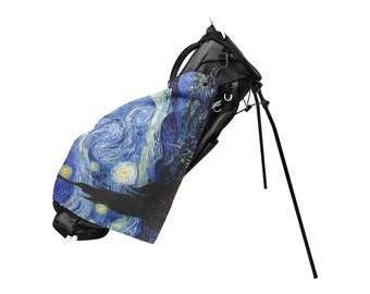 Starry Night Van Gogh Waffle Golf Towel