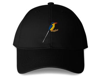 Paradise Kingfisher Embroidered Structured 6-Panel Adjustable Baseball Cap