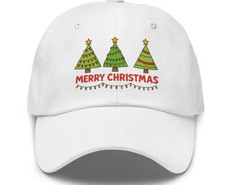 Christmas Tree Hat: Festive Holiday Lights Dad Cap