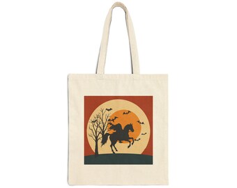Headless Horseman Cotton Canvas Tote Bag