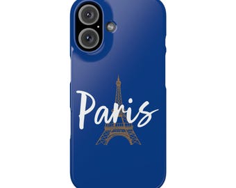 Eiffel Tower Phone Case, Paris Slim Phone Cover, Travel Phone Skin, France iPhone Case, European Landmark Phone Protector