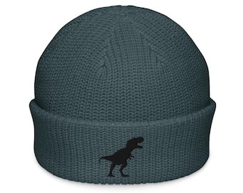 Tyrannosaurus Rex Embroidered Dinosaur Fisherman beanie