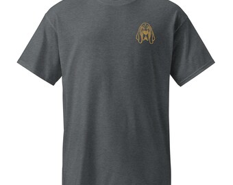 Bloodhound Embroidered Dog moisture wicking T-Shirt | Soft & Stylish Pet Tee for Dog Lovers and  Owners