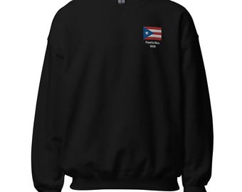 Puerto Rico 1508 Embroidered Sweatshirt: Unisex Heritage Clothing