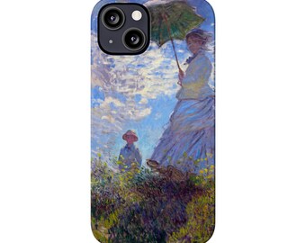 Slim Phone Cases Monet Woman with Parasol Case fits iPhones 7-15
