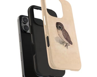 The Little Owl Albrecht Durer Reproduction Tough Phone Cases for iPhone 7-16 and Samsung S21-S24, Protective Cover, Unique Gift