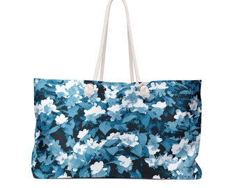Weekender Bag  Parisian Blue Abstract Jasmine