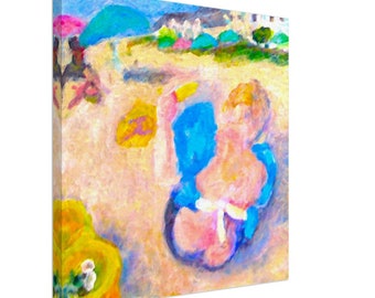 Boy on the Beach  Wall Art Canvas Print