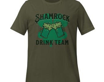 St Pat's Shamrock Green Beer Drink Team Unisex T-shirt | Fun Tee for St. Patrick's Day