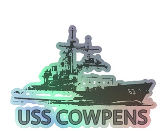 USS  Cowpens US Navy Cruiser Holographic stickers