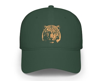 Gritty Tiger Face Low Profile Baseball Cap