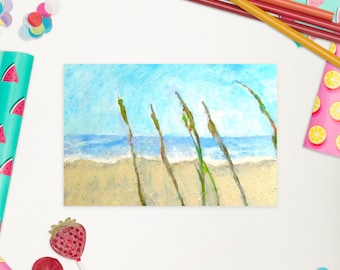 The Call Art Postcards Seascape Art Card Note Cards Beach Art Postcard