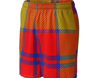 Unisex Plaid Athletic Mesh Shorts for Tartan Lovers
