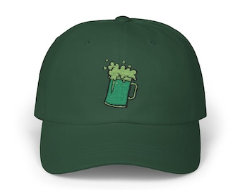 Green Beer Embroidered Cap | St. Patrick's Day Hat | Festive Green Accessories & Gifts for Celebrating