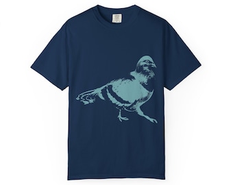 Moody Urban Pigeon Unisex Garment-Dyed T-shirt