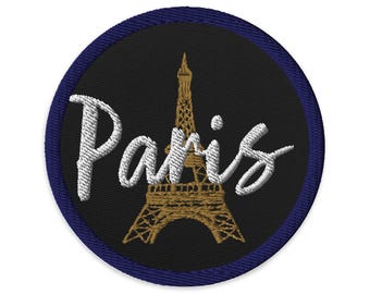 Paris Eiffel Tower Embroidered Patches - 3 Inch  Patches for Jackets, Bags & More