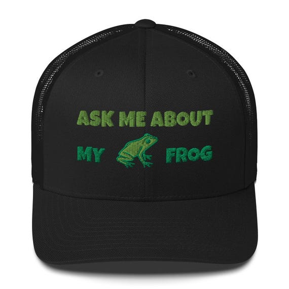Funny Frog Trucker Hat – Embroidered Mesh Back Cap - Etsy