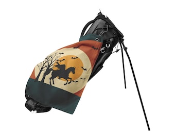 Headless Horseman Golf Towel | Spooky Halloween Themed Gift for Golfers | Perfect for Fall Season Fun