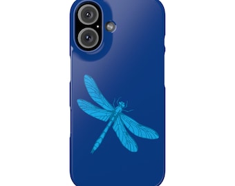 Blue Dragonfly Slim Phone Cases - for iPhone 7-16 Stylish & Protective Tech Accessories, Trendy Phone Covers, Fashionable Device Cases
