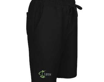 19th Hole Embroidered Men's fleece shorts
