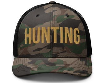 Hunting Embroidered Camouflage trucker hat