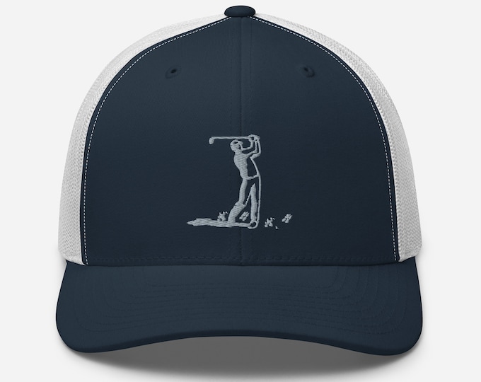 Featured listing image: Golfer Embroidered Trucker Hat