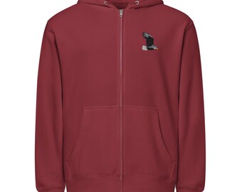 Bald Eagle Embroidered full zip hoodie