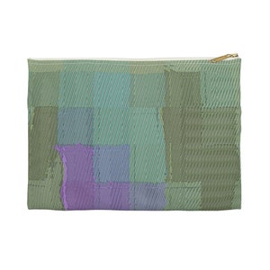 Sage Zipper Pouch for Accessories, Pencil Case, Make Up Bag, Carry All Organizer, Versatile Storage, Travel Essentials