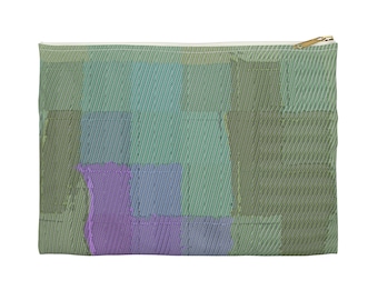 Sage Zipper Pouch for Accessories, Pencil Case, Make Up Bag, Carry All Organizer, Versatile Storage, Travel Essentials