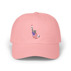 Embroidered USA Flag Statue of Liberty Dad Cap: Patriotic Baseball Hat
