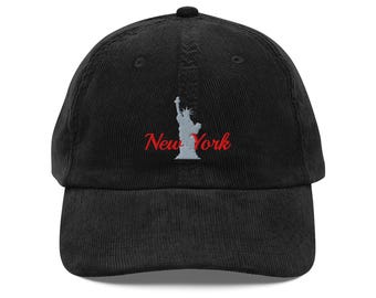 Statue of Liberty Corduroy Dad Hat - New York City Cap