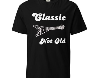 Classic Not Old Guitar Adult Unisex garment-dyed heavyweight t-shirt