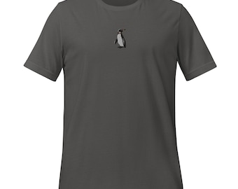 Galapagos Penguin Unisex T-shirt, Embroidered Unique Tee, Cute Penguin Gifts