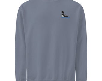 Loon Embroidered Bird Unisex Garment-Dyed & Stylish sweatshirt