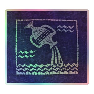 Autocollants holographiques Verseau Mosaïque