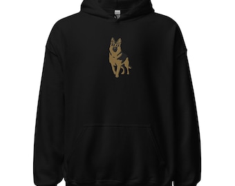 German Shepherd Emproidered Unisex Hoodie