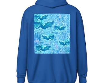 SCUBA Divers Hoodie - Unisex Heavy Blend Zip Up Sweatshirt for Divers, Perfect Gift for Scuba Lovers & Ocean Enthusiasts
